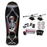 Vision Skateboard Complete Groholski Skeleton Black 10.25" x 30" Old School