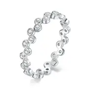 Silver plating Bubble Stackable Finger Rings for Women Engagement Wedding Jewelry_6