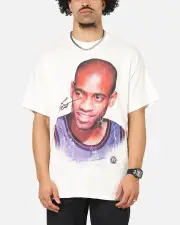[MITCHELL & NESS] Mitchell & Ness Toronto Raptors Vince Carter Big Head T-shirt Vintage White - Size L L Vintage White