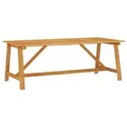 Garden Dining Table 206x100x74cm Solid Acacia Wood Timber Outdoor Patio Bistro