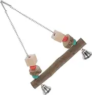 CIMAXIC Parrot Perch Parrot Bird Wooden Bird Swing Wooden