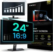 24-Inch Privacy Screen Filter for Monitor – 16:9 Anti-Glare, Blue Light Blocking