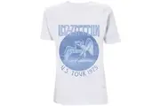 Led Zeppelin Unisex Adult Tour 75 Wash T-Shirt (White) - UTRO1534