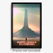 Pixel Art Poster - Awesome Isthmus (8 Bit Psychedelic Trippy Video Game Print)