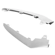 3Pcs Front Bumper Lower Lip Chrome Trim Strip for -Class W218 15-18 A2188851574 A2188851674 A218885 Gloss Black