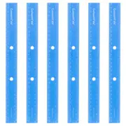 6pc Colourhide 30cm Bindermate Ruler For Ring Binder/Arch Files Classic Blue