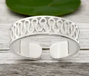925 Sterling Silver Solid Swirly Toe Ring - Adjustable Toe rings for Women