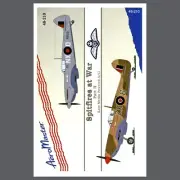 1/48 AeroMaster Decals 48-210, Spitfires at War Pt. 2, Mk.VII and Mk.IX