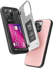 TORU CX Hybrid for iPhone 11 Pro Wallet Case | Dual Layer Slim Protective Hard Cover with Hidden 2-Credit Card Slot Holder - Pink
