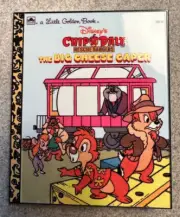 PIN CHIP & DALE BIG CHEESE CAPER 3" JUMBO FANTASY LITTLE GOLDEN BOOK GADGET