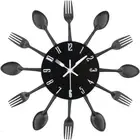 Timelike 3D Removable Modern Creative Cutlery Kitchen Spoon Fork Wall Clock