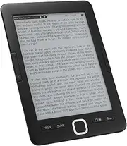 E Book Reader, 8G 128MB 6 Inch Ink Screen Portable Electronic Book Reader, Glare Liberate Eye Friendly Customized Reading Pocket Book Supports Multiple Text Image Formats Text
