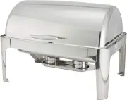 Winware Madison 8qt Full-size Chafer, Roll-top, S/S, Heavyweight