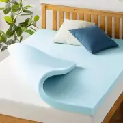 Linen Spa 3 Inch Memory Foam Mattress Topper, Gel Infused Queen
