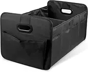 Ghshanog Car Boot Organiser Bag, 60X37CM Foldable Car Trunk Organiser,Large Capacity Folding Box with 3 Compartments,Waterproof AutoTrunk Tidy Storage Universal Accessory for SUV, Truck, Van, Lorry