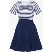 Draper James Wilson Mini Dress in Nassau Navy Multi at Nordstrom, Size 2X