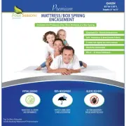 Queen Mattress or Box Spring Protector (8"-11" Depth) - Zippered Waterproof E...