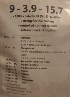 800g Commercial Fertiliser High Potassium Low Nitrogen Ideal For Bromeliads