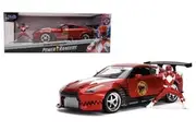 Jada Red Ranger & 2009 Nissan GT-R (R35) 1:24 Scale Hollywood Ride
