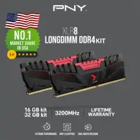 在飛比找蝦皮購物優惠-Pny XLR8 DDR4 16GB PC-25600 32