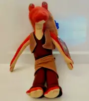 Vintage Star Wars Episode 1 Jar Jar Binks 12" Small Plush Toy Applause NWT