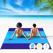 Beach Blanket 78"×81" Oversized Waterproof Sandproof Picnic Mat for Travel& camp