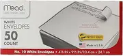 Press-it Seal-it Business Envelope, 4 1/8 x 9 1/2, 20 lb, White, 50/Box