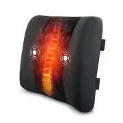 CILI Heated Lumbar Support Pillow for Office Chair, Vibration Back Support Pi...