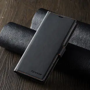 Samsung Galaxy A7 A8 2018 牛皮仿真皮保護套絨毛皮革相片插卡手機套皮套