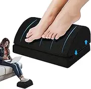 Kutabs Ergonomic Foot Rest Under Desk for Office desk accessories – Adjustable Height Memory Foam Foot Stool Under Desk for home Office Chair & Gaming Chair – for Back & Hip Pain Relief