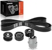 Engine Serpentine Belt Drive Kit Compatible with Hyundai & Kia Cars - Sonata 2011-2013, Optima 2011-2013, Sportage 2011-2013, Tucson 2012-2013 - 2.0L 2.4L