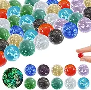 FAINCA Pack of 20 Marbles, 0.62 Inch Glass Marbles, Glow in The Dark, For Kids, Marble Track Games, DIY Projects or Home Decoration