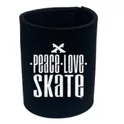 Peace Love Skate - Funny Novelty Stubby Holder