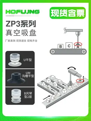 滿200出貨吸嘴SMC形真空吸盤ZP3-04UM/06UM/08UM/10UMS/13UM/16UMN平形花瓣