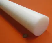 UHMW White Round Rod 3.50" Diameter x 36" Long, 1 Unit, Extruded