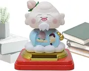Dashboard Decorations | Solar Powered Chinese Craft - Solar Powered Birthday God Shaking Ornament, Home Decoration Car Interior Accessories