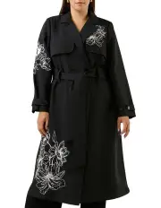 [Estelle] Monet Trench in Black