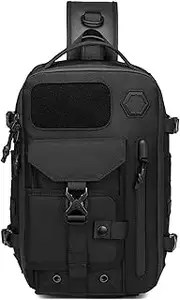 [Generic] Cosmos Explorer Sling Bag,Anti Theft Tactical,Dustproof,Scratchproof and Waterproof,Equipped with belt buckle,for Outdoor Hiking