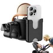 Stroller Cup Holder - Adjustable Stroller Cup Holder, Anti-Slip Stable Accessory | Drink Stand for Wheelchairs, Prams & Mobility Scooters, Secure Fit for Bottles & Cups, Elegant Design