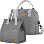 Lunch Bag Large Lunch Bag 2pcs Insulated Lunch Tote Bags for Women Men Reusable