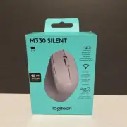 NEW ⭐ Logitech Gray M330 Silent Comfortable Touch Wireless Right-Hand Mouse