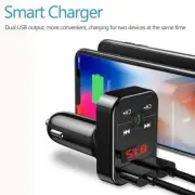 Bluetooth 5.0 Wireless Handsfree Car FM Transmitter MP3 Player USB 2 S2V7