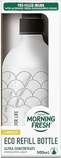 Morning Fresh Bottle for Life Refillable Lemon Dishwashing Liquid Green 500 milliliters Eco Bottle Less Plastic