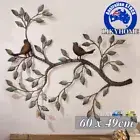 Metal Wall Art Hanging Iron Bird Leaves Home Decor Retro Ornament Tree of Life