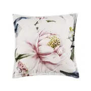 Bianca Indi Polyester Square White Cushion Cover Quilt Pillowcase - 43x43cm