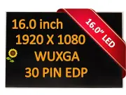 5D11E38375 1920*1200 EDP 30 Pins 16.0 Laptop LED LCD Screen Matrix Replacement