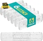 6 Pack Drawer Dividers Organizer, Adjustable 3.2" High Expandable from 11.8-20"