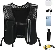 [Generic] Hydration Running Vest | Breathable Running Vest with Adjustable Strap - Lightweight Chest Pack Gear Non-Slip Bladder for Women Men Camping Cycling Hiking Outdoor Activities