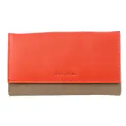 Pierre Cardin Multi Colour Leather Ladies Tri-Fold Wallet - Orange