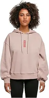 [MERCHCODE] Female Hoodies Ladies Peanuts - House of Snoopy Organic Oversized Hoody, Oversized Fit, 100% Cotton (Organic), M, Duskrosis, M